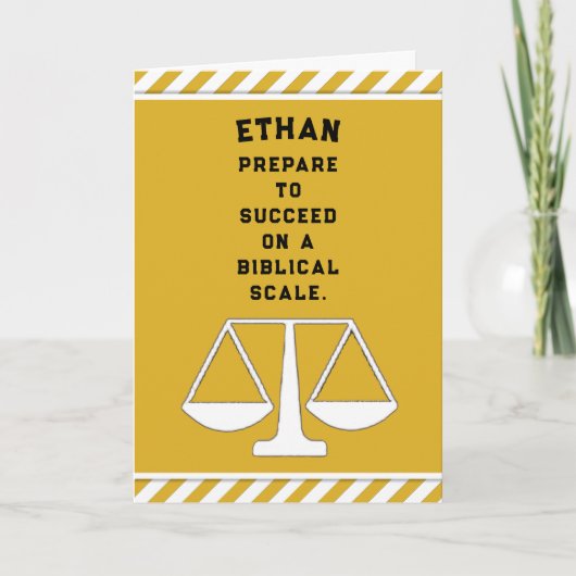 ロースクール卒業 カード (正面)