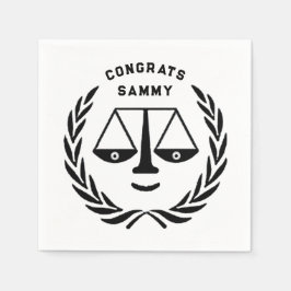 ロースクール卒業 スタンダードカクテルナプキン