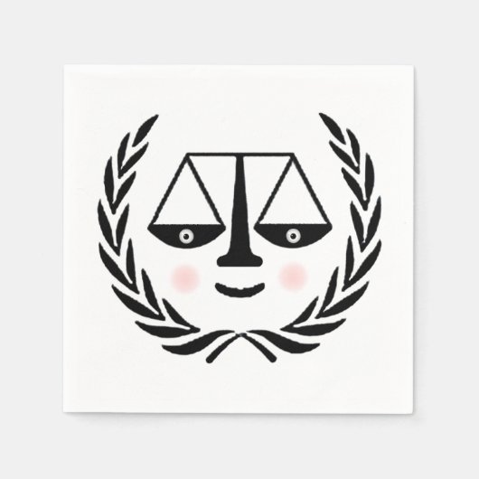 ロースクール卒業 スタンダードカクテルナプキン (正面)