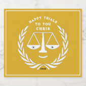 ロースクール卒業 スパークリングワインラベル (シングルラベル)