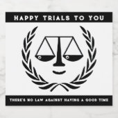 ロースクール卒業 スパークリングワインラベル (シングルラベル)