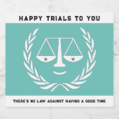 ロースクール卒業 スパークリングワインラベル (シングルラベル)