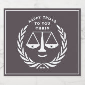 ロースクール卒業 スパークリングワインラベル (シングルラベル)