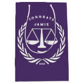 ロースクール卒業 ミディアムペーパーバッグ (正面)