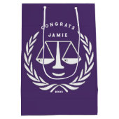 ロースクール卒業 ミディアムペーパーバッグ (裏面)