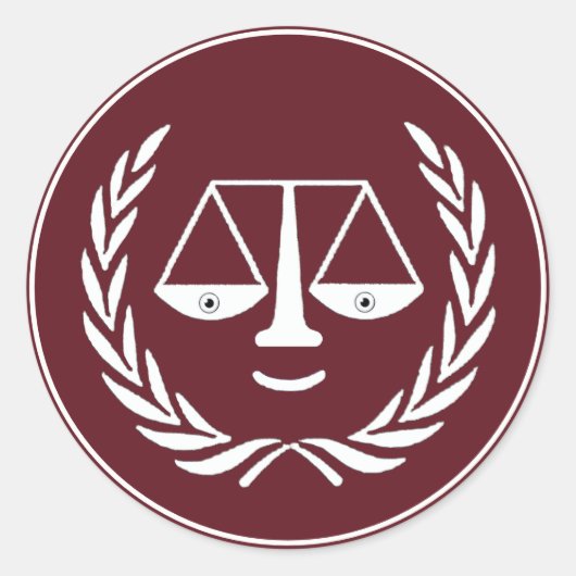 ロースクール卒業 ラウンドシール (正面)