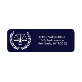 ロースクール卒業 ラベル (正面)