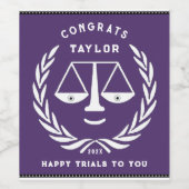 ロースクール卒業 ワインラベル (シングルラベル)