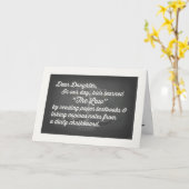 ロースクール卒業、娘、ユーモア カード (黄色い花)