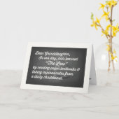 ロースクール卒業、孫娘、ユーモア カード (黄色い花)