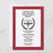 ロースクール卒業 招待状 (正面)