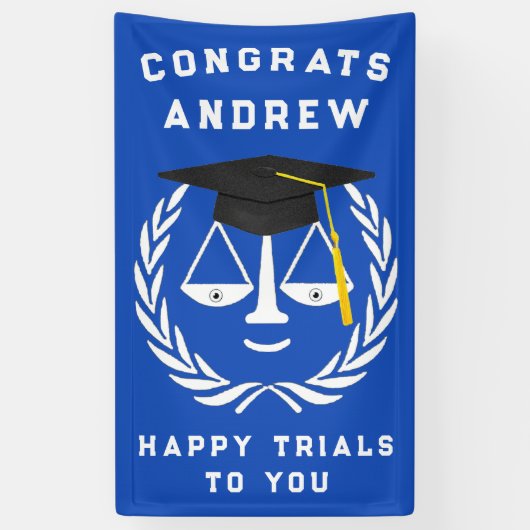 ロースクール卒業 横断幕 (縦)