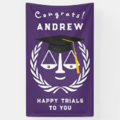 ロースクール卒業 横断幕 (縦)