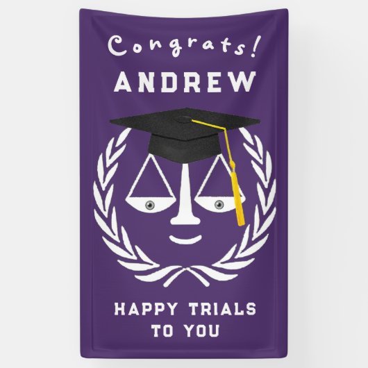 ロースクール卒業 横断幕 (縦)