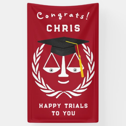 ロースクール卒業 横断幕 (縦)