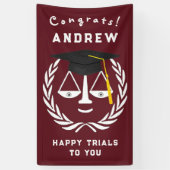 ロースクール卒業 横断幕 (縦)