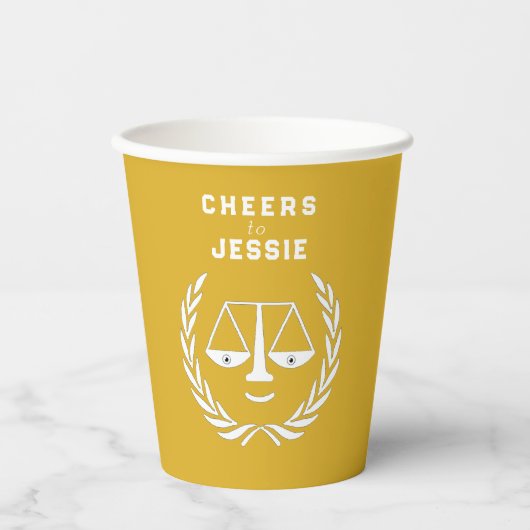 ロースクール卒業 紙コップ (正面)