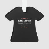 ロースクール弁護士女性卒業生 – 卒業 オーナメント (裏面)