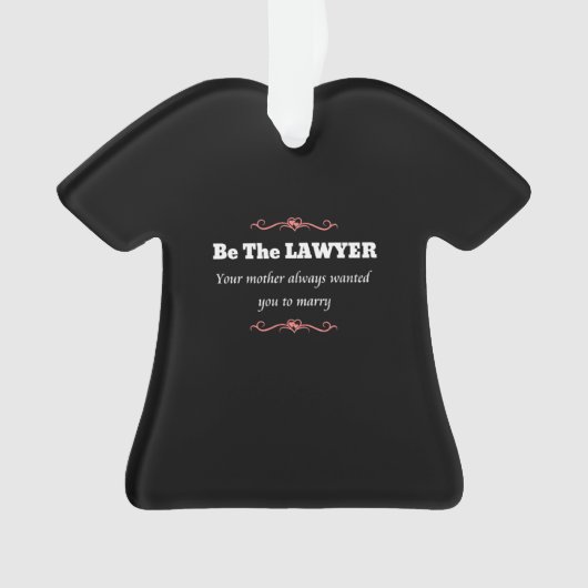 ロースクール弁護士女性卒業生 – 卒業 オーナメント (正面)