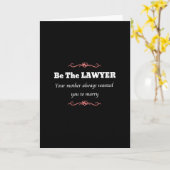 ロースクール弁護士女性卒業生 – 卒業 カード (黄色い花)