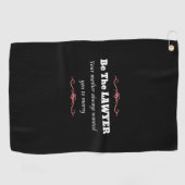 ロースクール弁護士女性卒業生 – 卒業 ゴルフタオル (横)