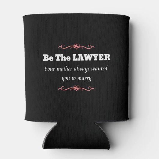 ロースクール弁護士女性卒業生 – 卒業 缶クーラー (裏面)