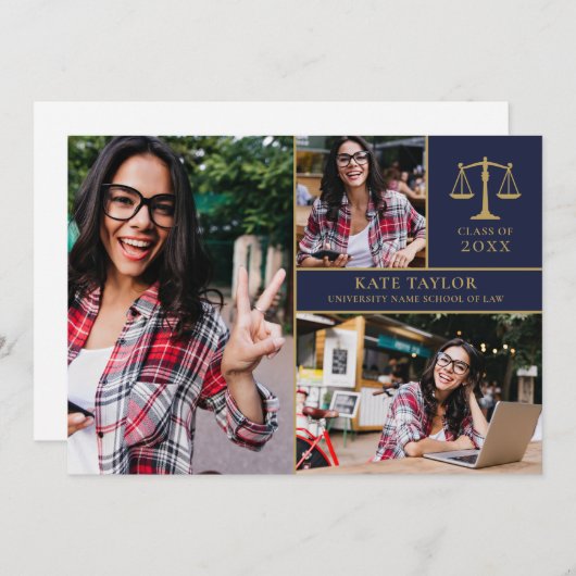 ロースクール3写真部卒業党インビタ 招待状 (正面/裏面)