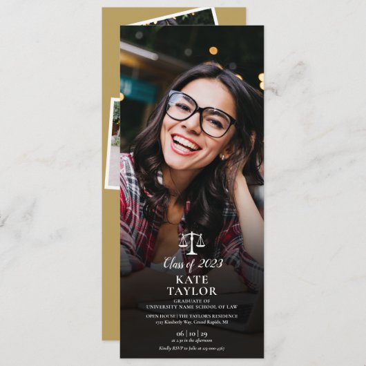 ロースクール4写真部卒業党Invita 招待状 (正面/裏面)