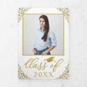 ロースクール7写真卒業パーティー招待状 三つ折り招待状 (カバー)