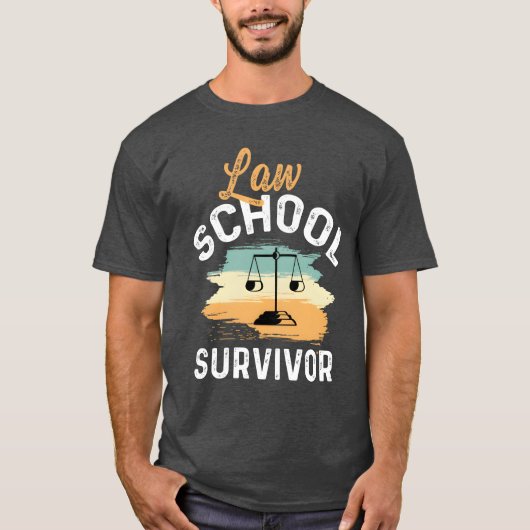 ロースクール・サバイバー ロースク学生ギフト ヴィンテージ Tシャツ (正面)