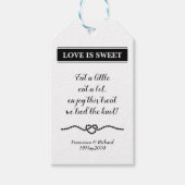 ロースタイリッシュプ航海のハート結婚式の引き出物 ギフトタグ (正面)