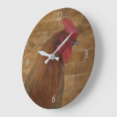 ロースターカントリーファームキッチン ラージ壁時計 (傾斜)