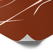 ロースターサンセットオレンジキッチンウォールアート – ポスター (角)