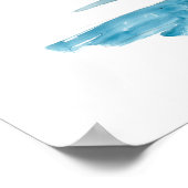 ロースタースプラッシュ – 水彩ポートレート ポスター (角)