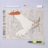 ロースターチキンファームハウスフランスの文字デクページ 薄葉紙 (クラフト)