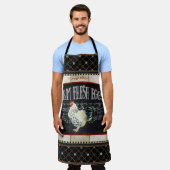 ロースターチキンファーム生卵ファームハ素朴ウス エプロン (着用した状態)