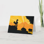 ロースターファームの風景グリーティングカード カード (正面)