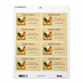 ロースターファームエッグカスタムラベル ラベル (フルシート)