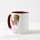 ロースターファームチキンワールドズ最高のボーナスパパ マグカップ (正面左)