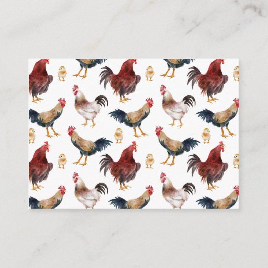 ロースターファームテーマブックリクエストのエンクロージャカード エンクロージャーカード (裏面)