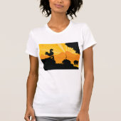 ロースターファームランドスケープ女性Tシャツ Tシャツ (正面)