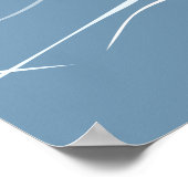 ロースターライトブルーキッチンウォールアート – ポスター (角)