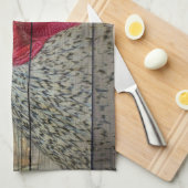 ロースター素朴チキンコープバーンドボード キッチンタオル (四つ折り)