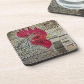 ロースター素朴チキンコープバーンドボード コースター (左側)