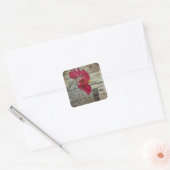 ロースター素朴チキンコープバーンドボード スクエアシール (封筒)