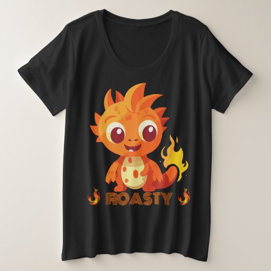 ロースティ プラスサイズTシャツ (デザイン正面)