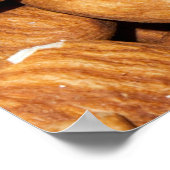 ローストアーモンドを閉じる：おいしい景色。 ポスター (角)