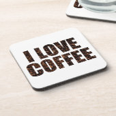 ローストコーヒー豆フォント コースター (左側)