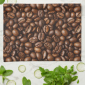 ローストコーヒー豆 キッチンタオル (折り畳み)