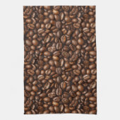 ローストコーヒー豆 キッチンタオル (縦)